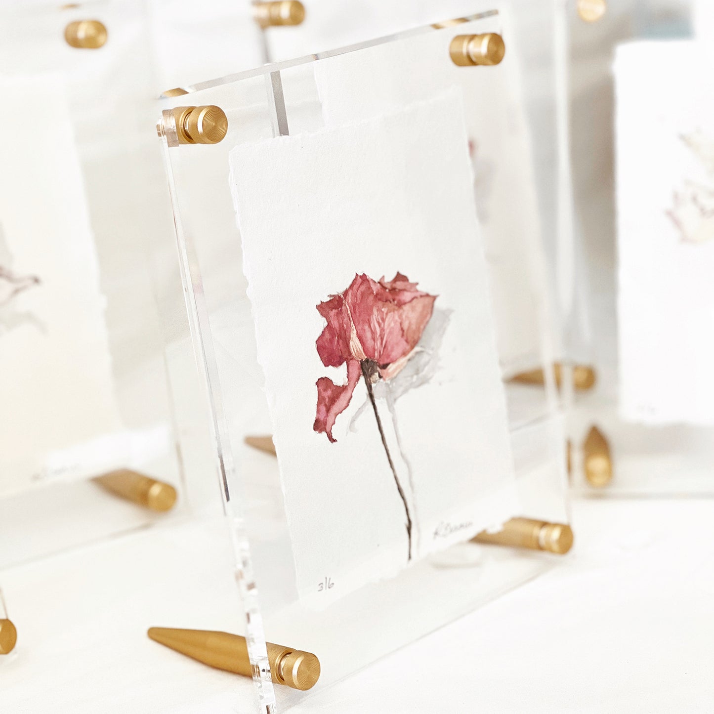 Case of 5: 4x6" Clear Bevel Tabletop Frame