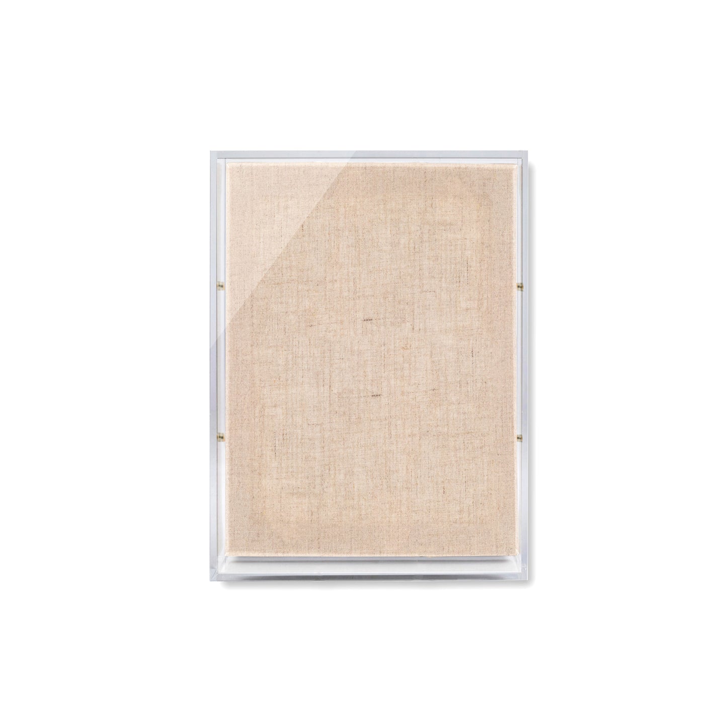 8x10x2" Modern UV-Grade Acrylic Shadowbox with Linen Canvas