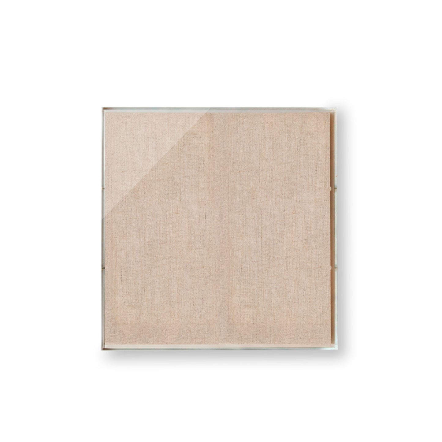 20x20x2"Modern UV-Grade Acrylic Shadowbox with Linen Canvas