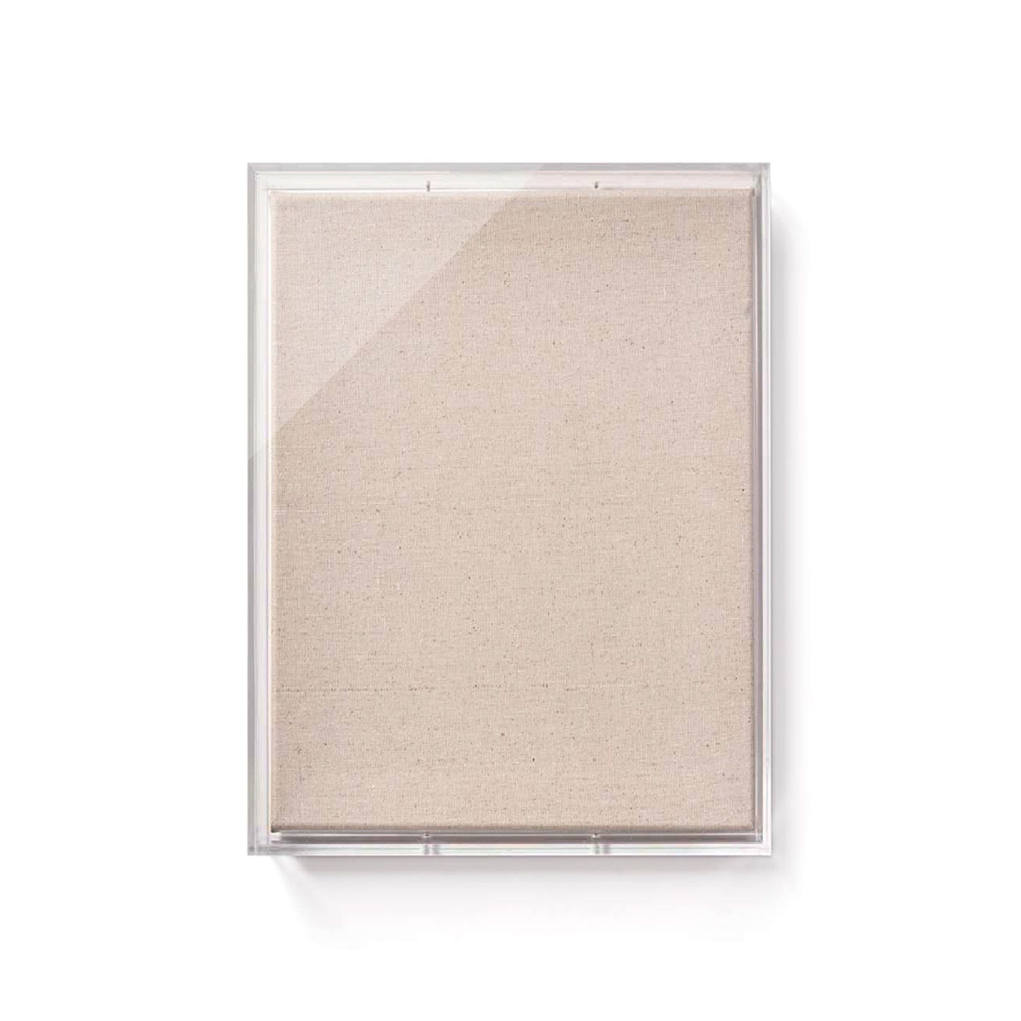 24" x 36" x 3" Modern UV-Grade Acrylic Shadowbox with Linen Canvas