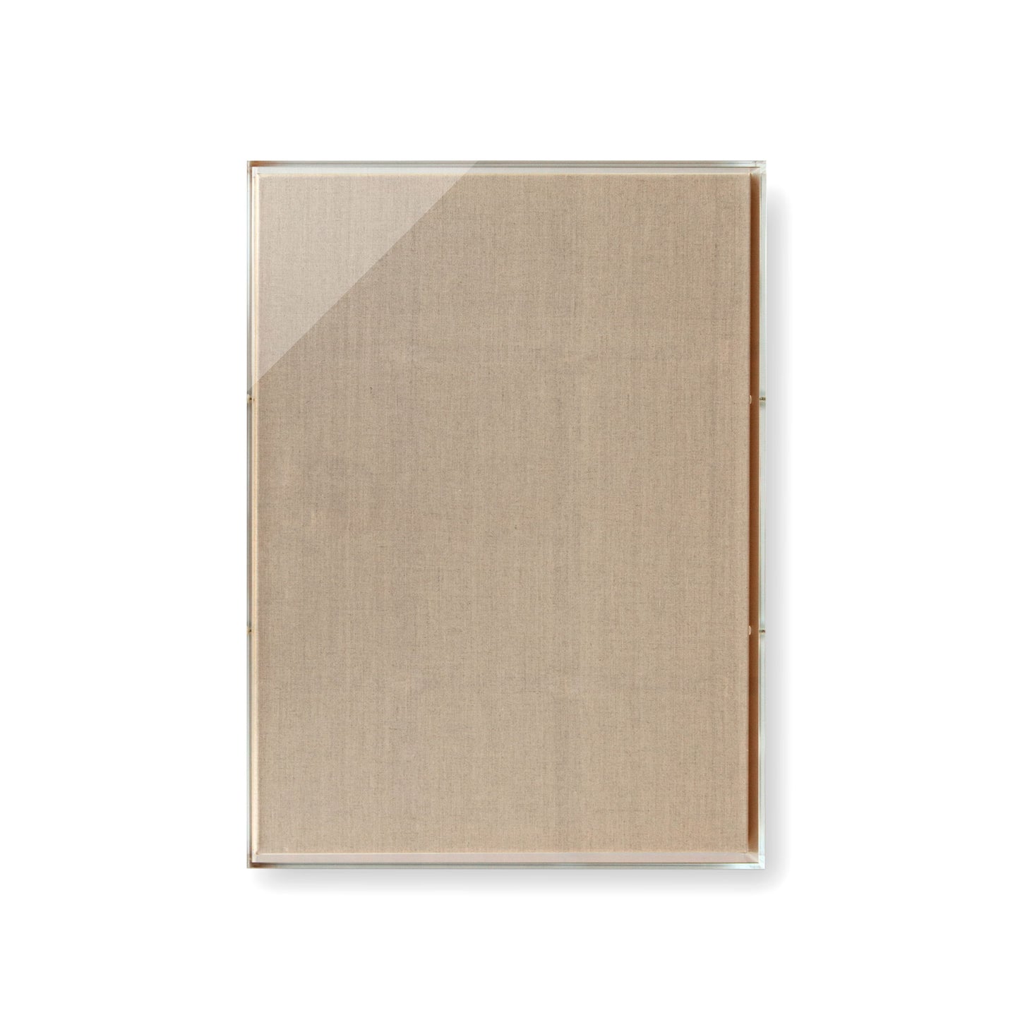 30x40x2" Modern UV-Grade Acrylic Shadowbox with Linen Canvas