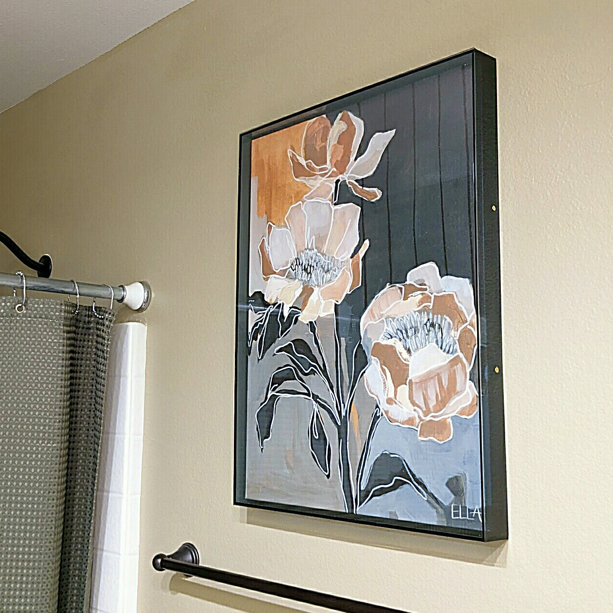 Bold Orange Flowers by Ella Anderson