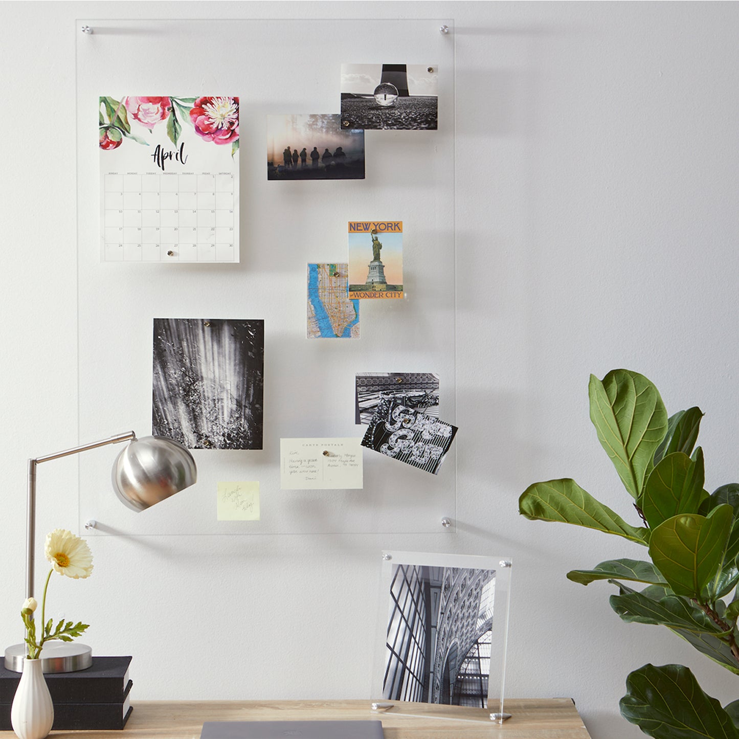 Single Panel Acrylic Magnet Wall Frame