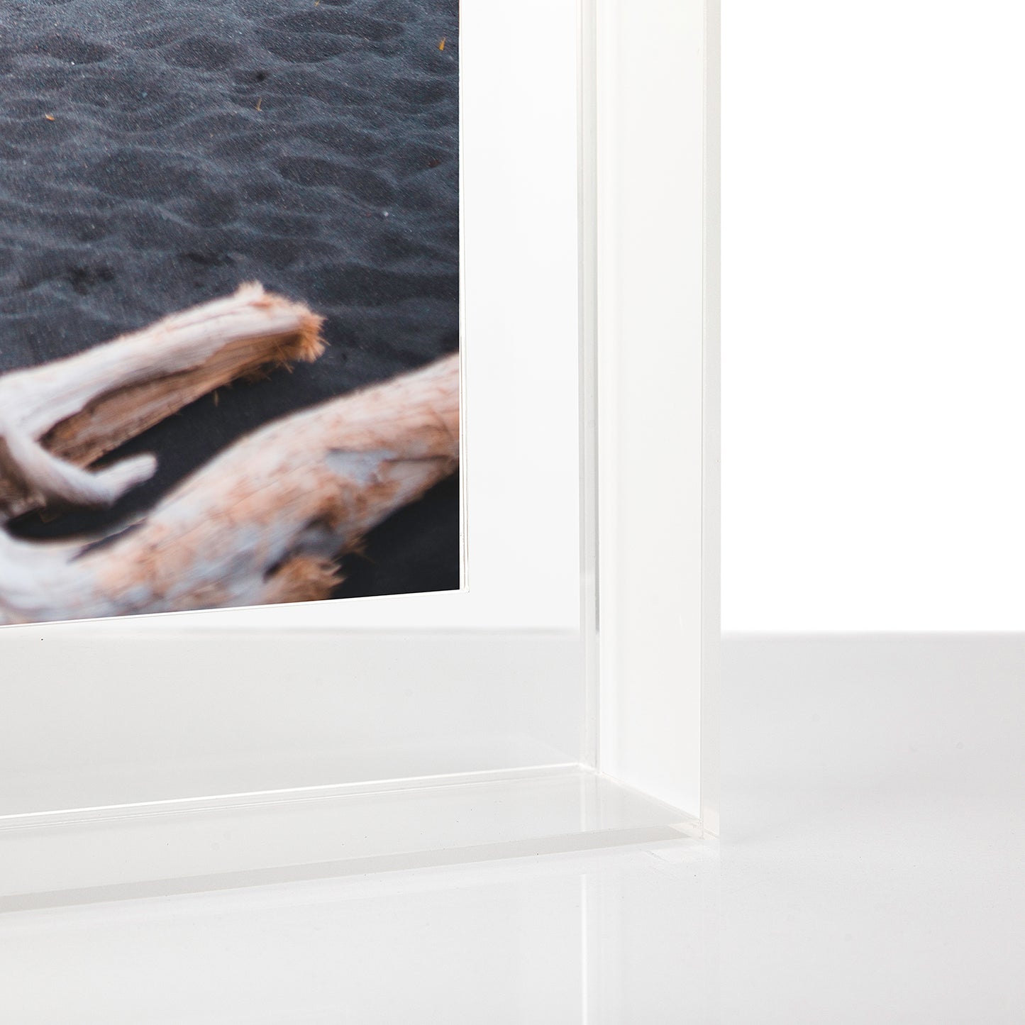 Case Pack of Five Float Frame for Tabletop or Wall with Magnetic Photo Holder (CHOOSE YOUR SIZE)