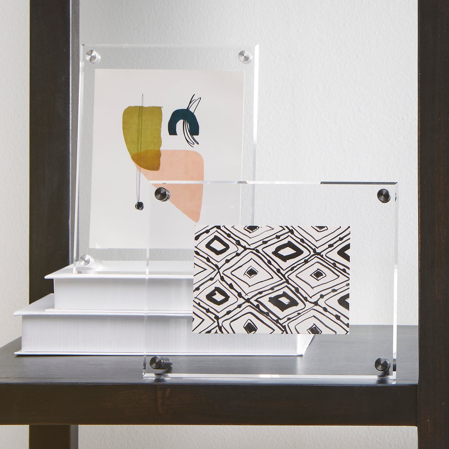 Acrylic Bevel Tabletop Float Frame for 5x7" Photos