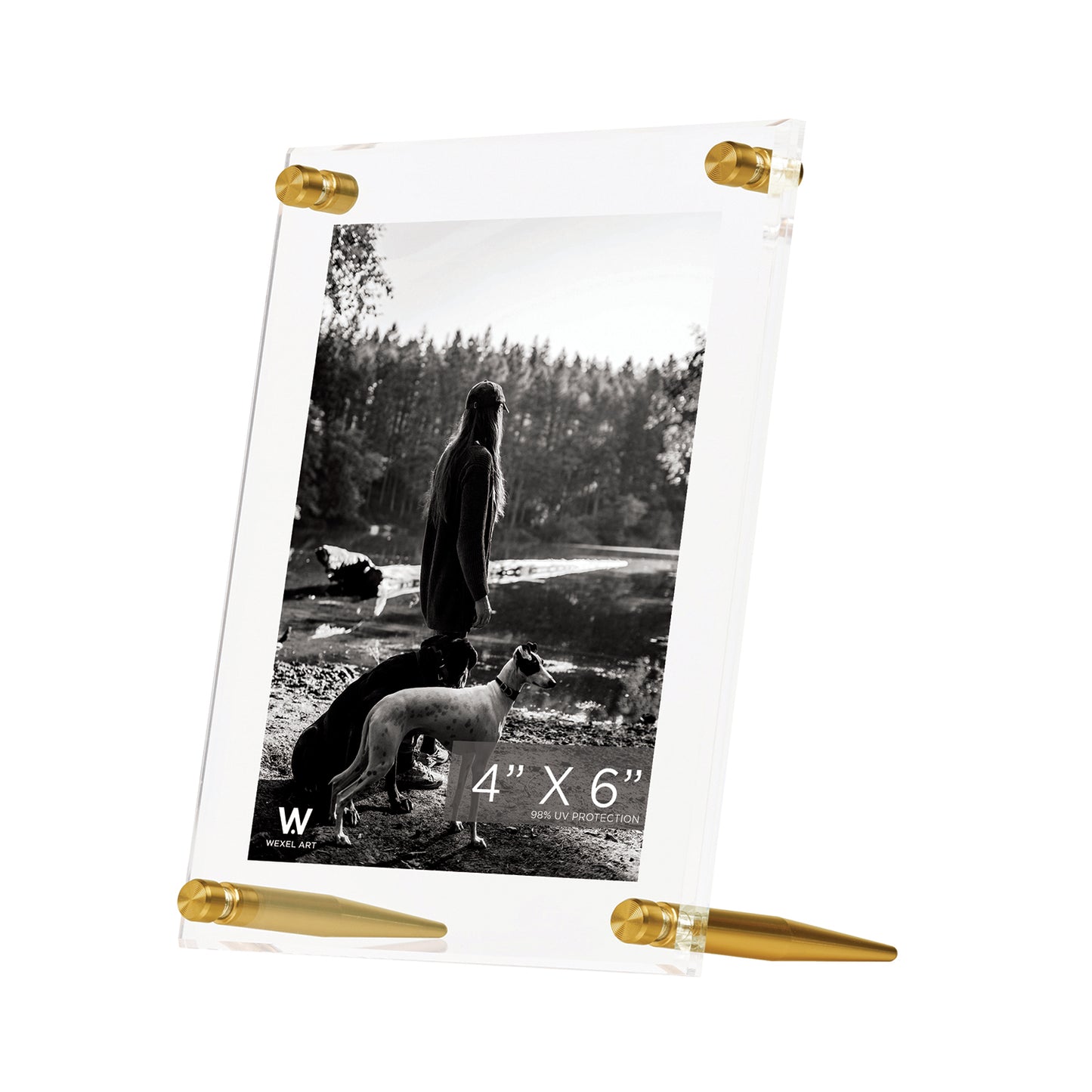 4x6" Acrylic Bevel Tabletop Float Frame