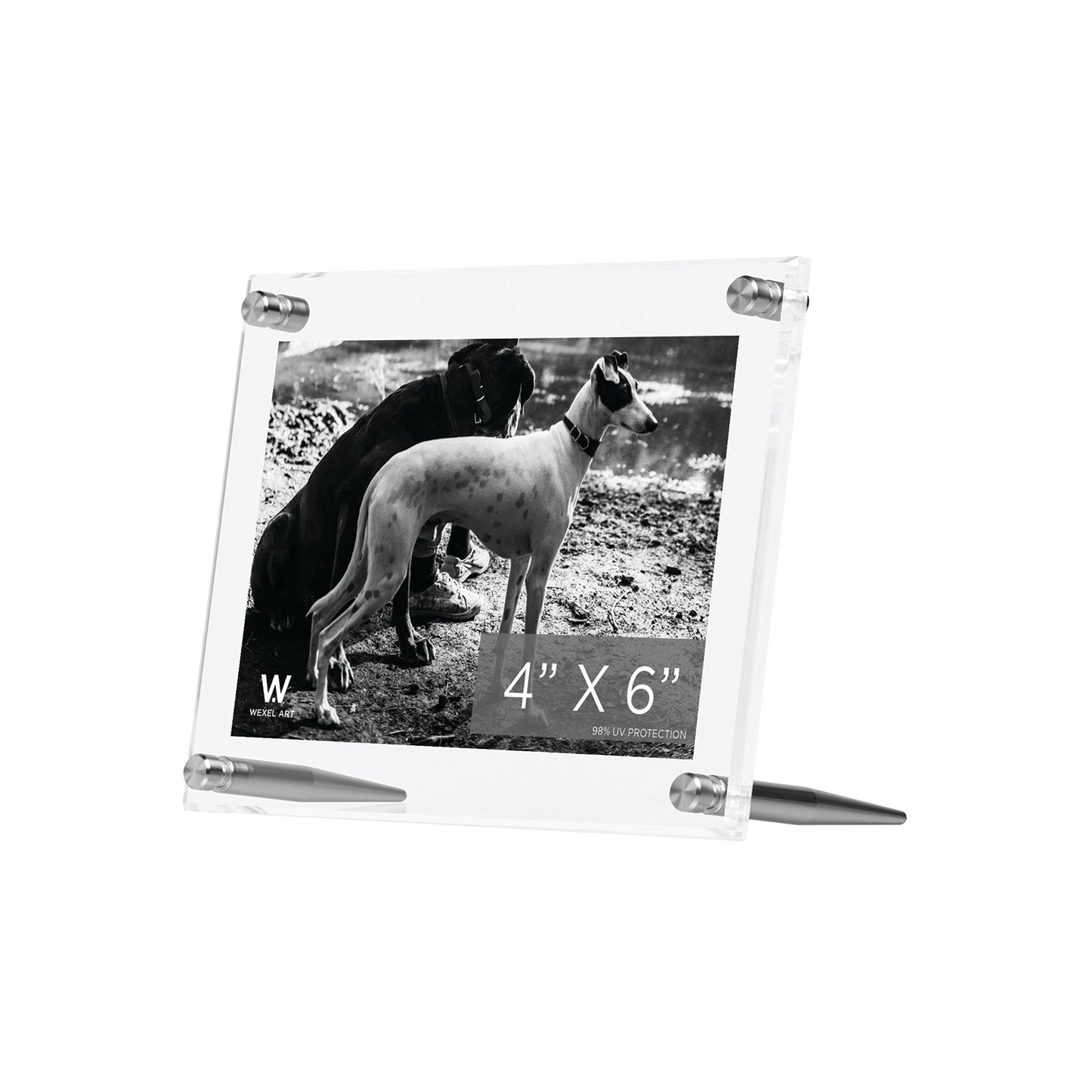 4x6" Acrylic Bevel Tabletop Float Frame