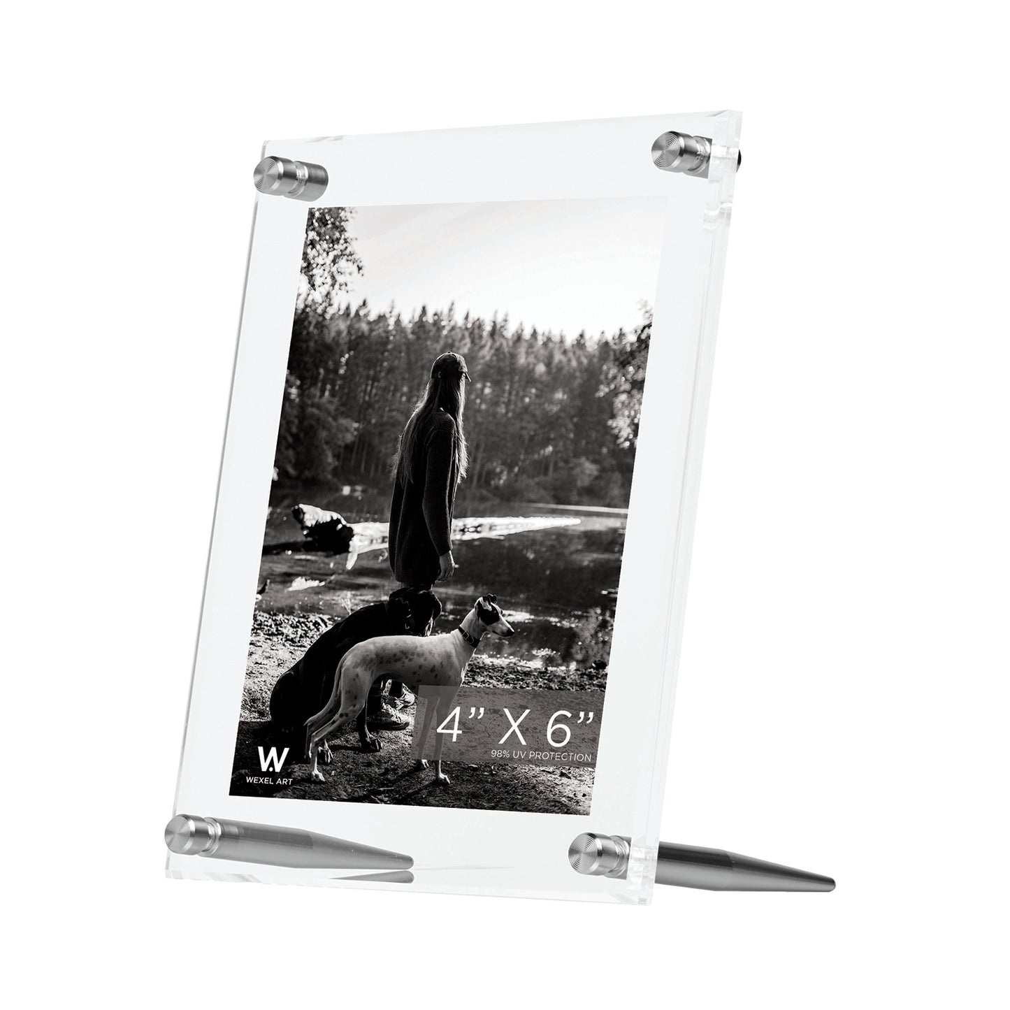 4x6" Acrylic Bevel Tabletop Float Frame