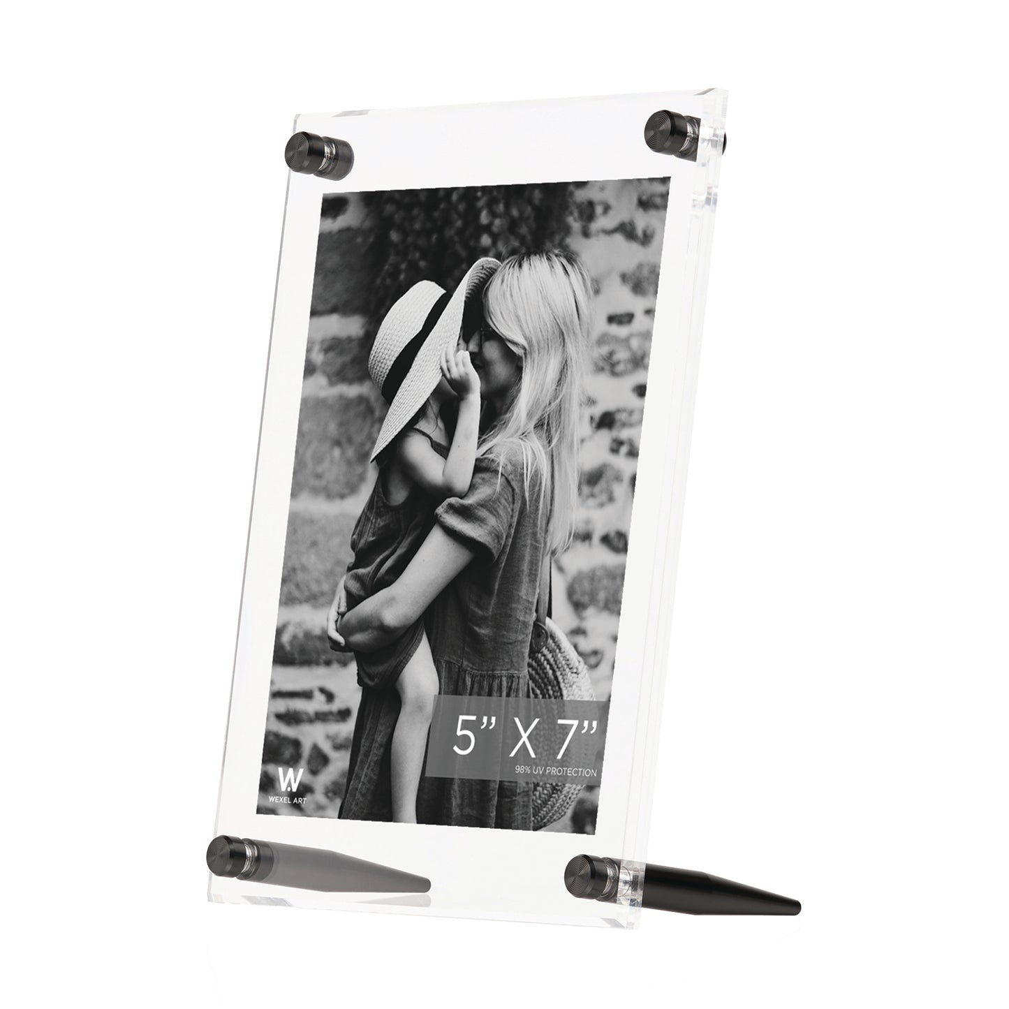 5x7" Acrylic Bevel Tabletop Float Frame