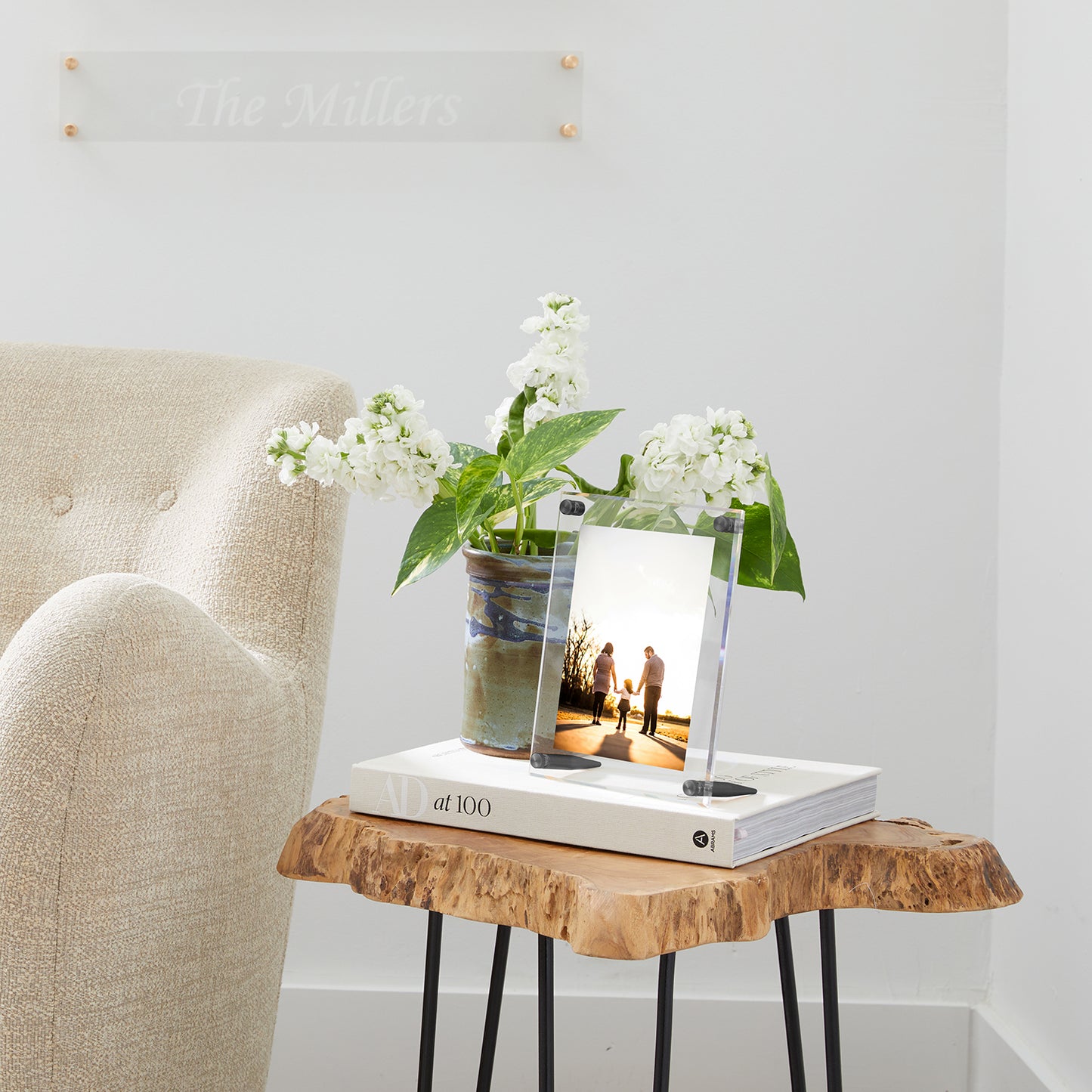 Acrylic Bevel Tabletop Float Frames