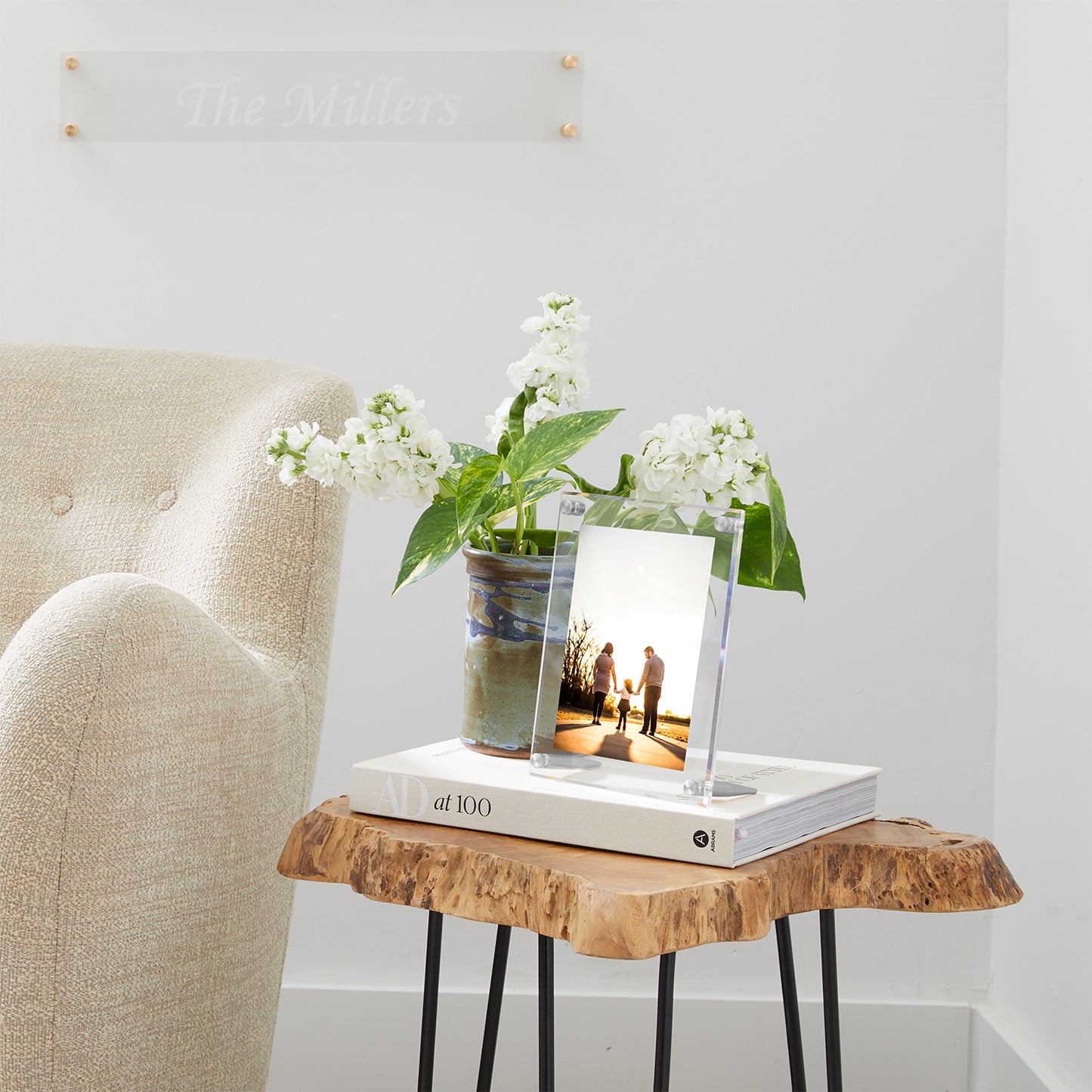 Acrylic Bevel Tabletop Float Frames