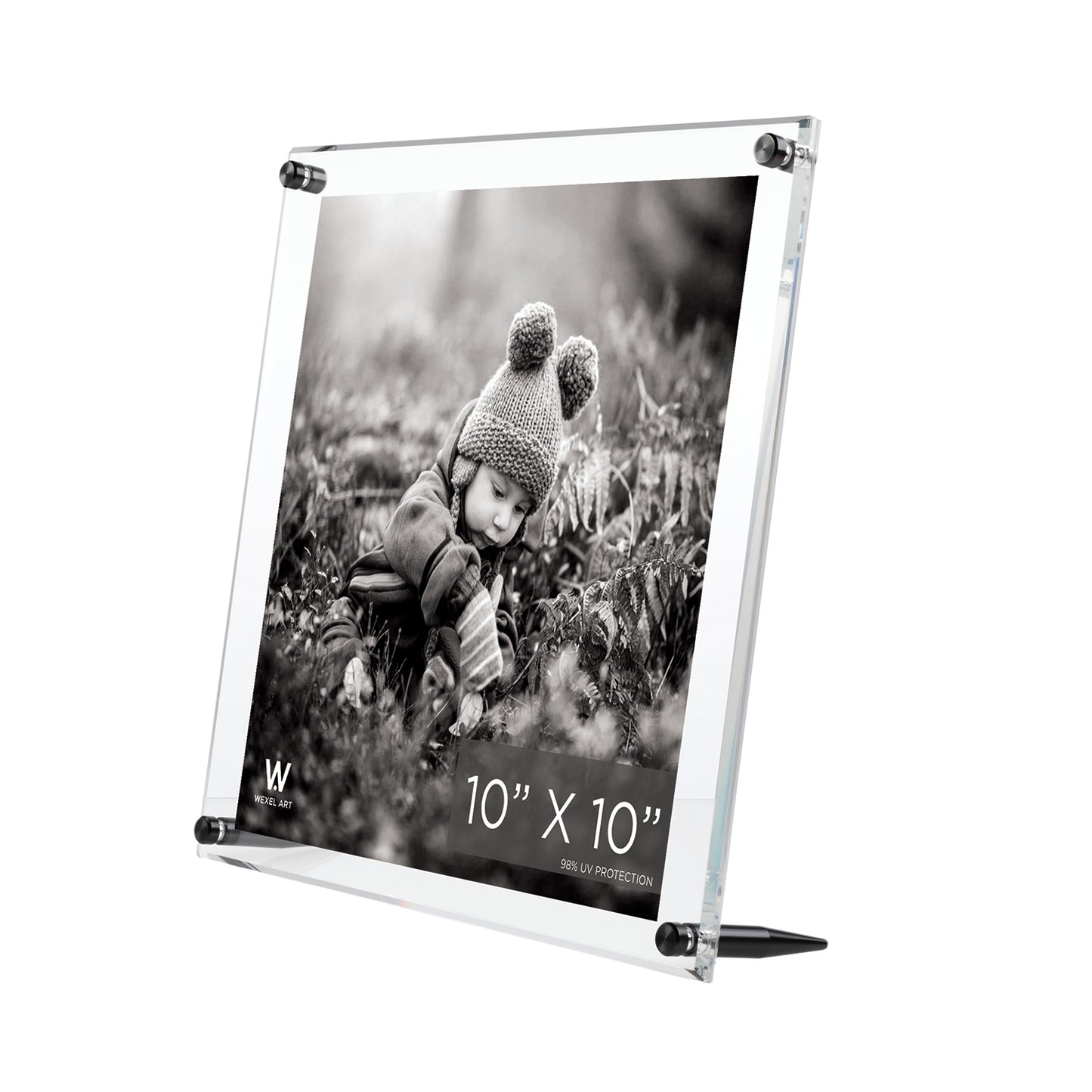 10x10" Acrylic Bevel Tabletop Float Frame