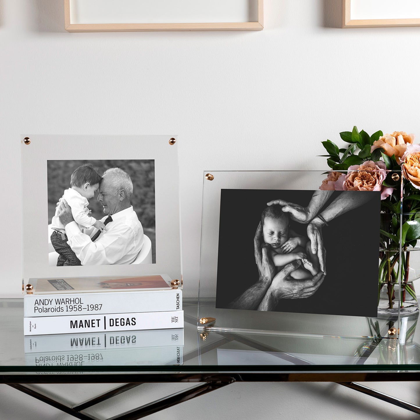 Acrylic Bevel Tabletop Float Frames