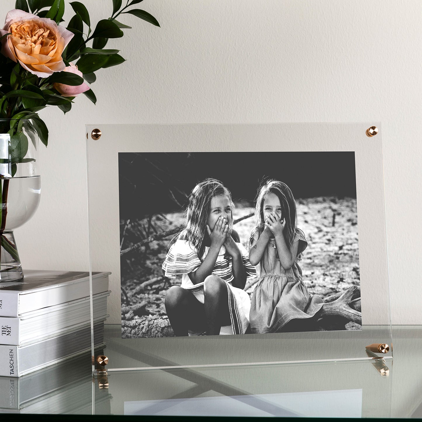 9x12" Acrylic Bevel Tabletop Float Frame