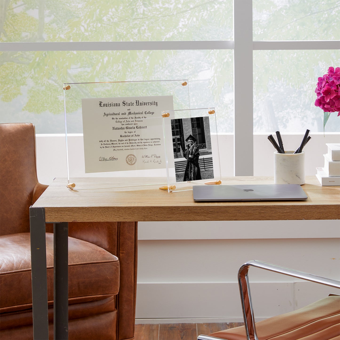 Acrylic Bevel Tabletop Float Frames