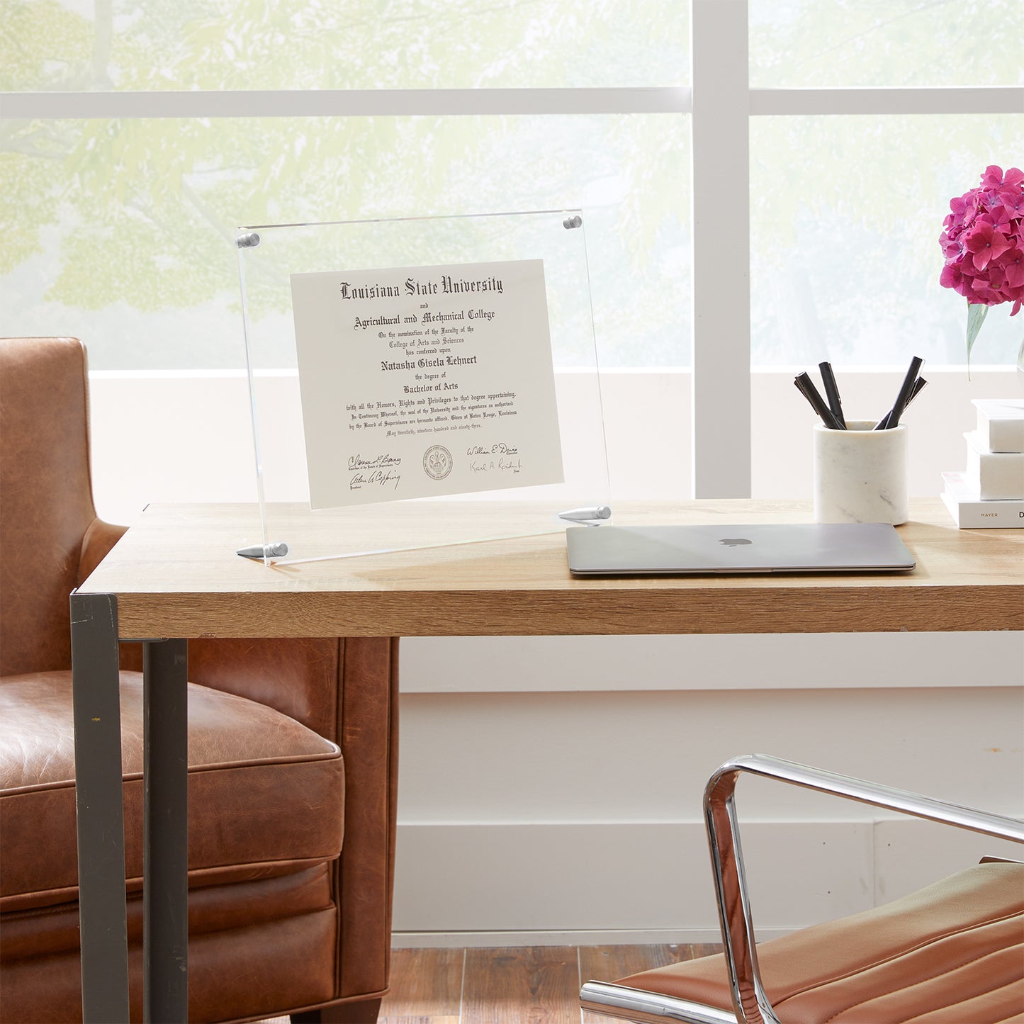 Acrylic Bevel Tabletop Float Frames