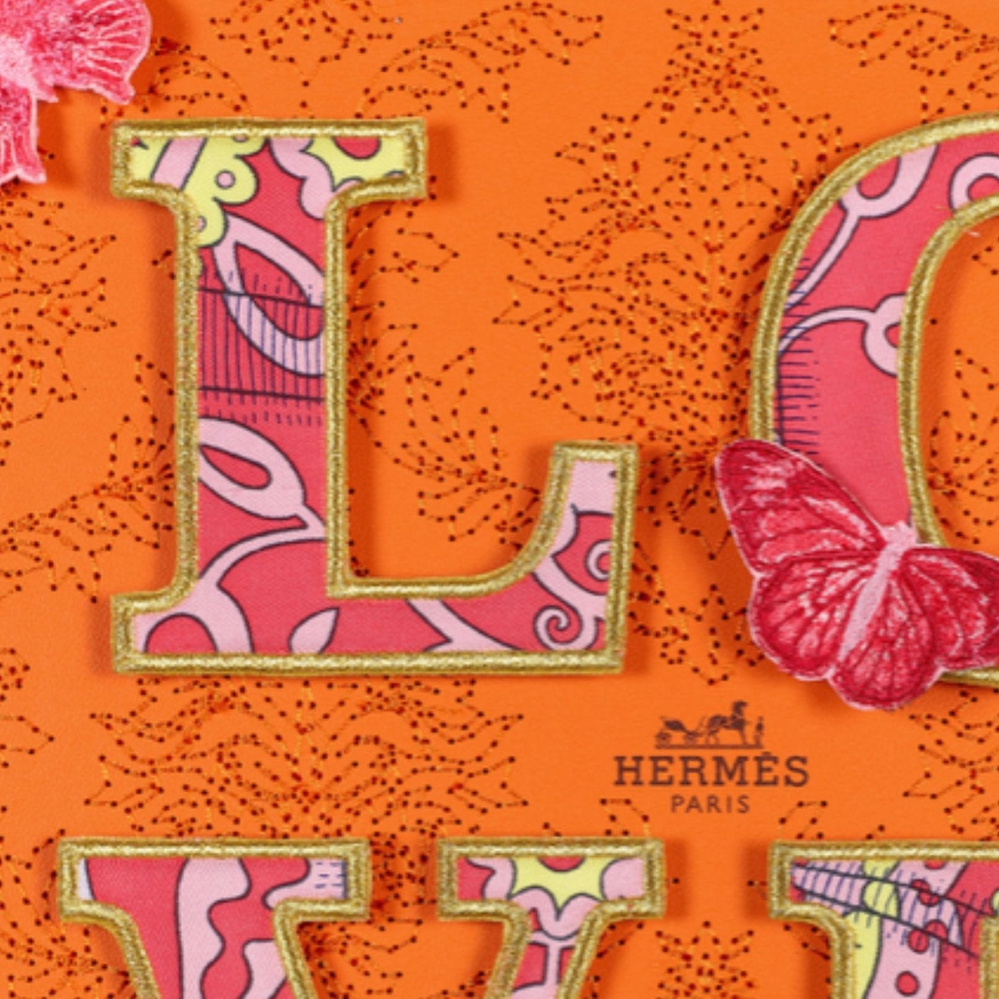 Hermès Love by Stephen Wilson (12x12x2")