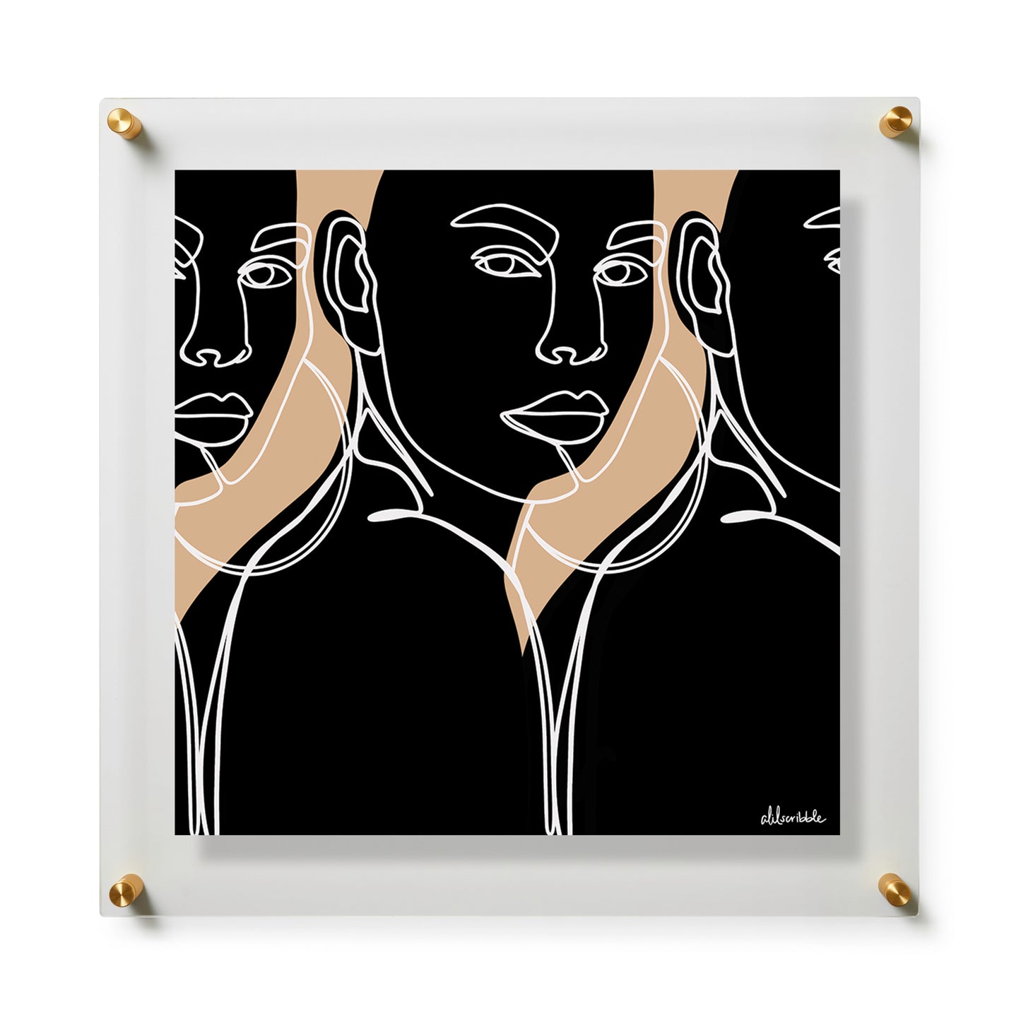Fine Art Print / 20 x 20 / Gold