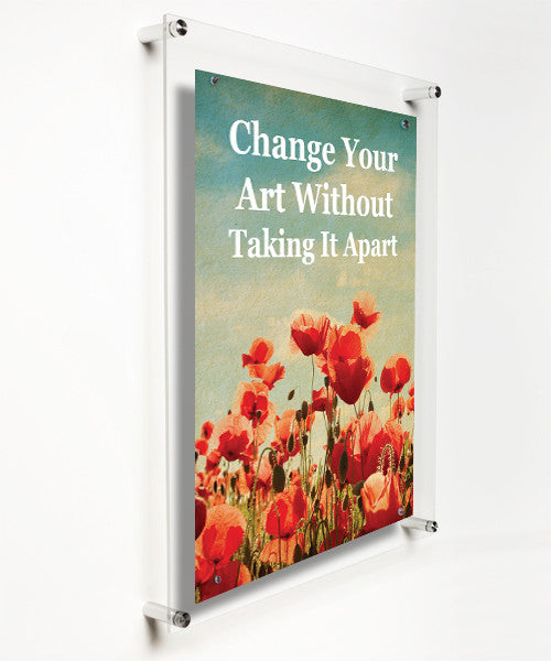 Case Pack of Four Units of 21x27 Popster-Plus Easy Change Float Frames + Magnets