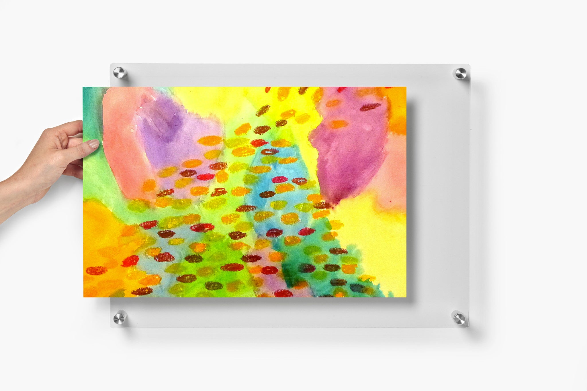 Case Pack of 5 14x19" Acrylic Magnet Memo Board + Magnets