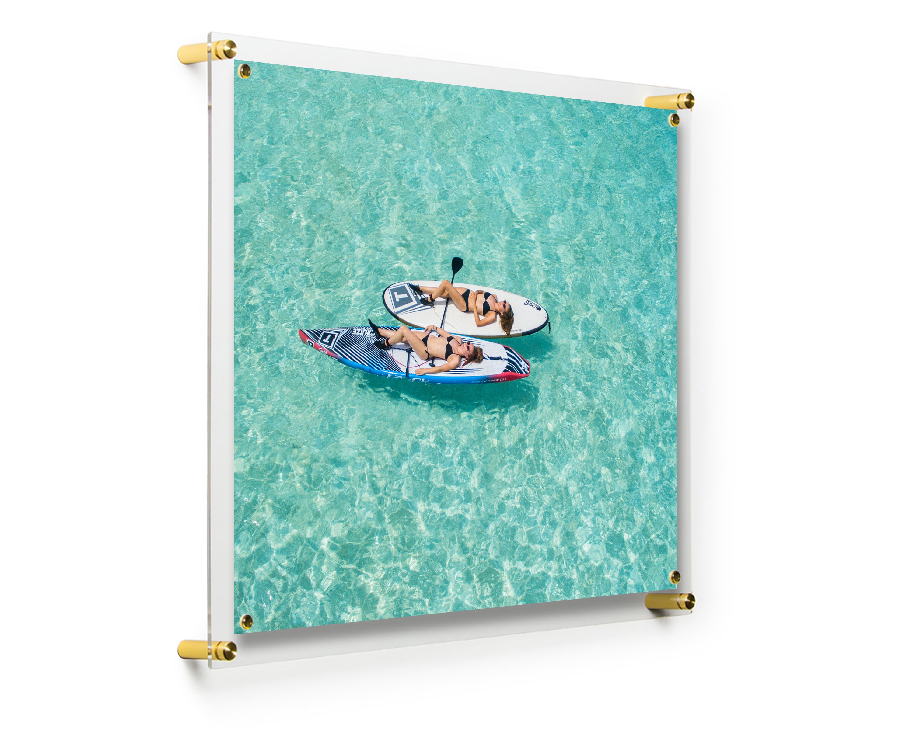 Case Pack of 4 19x23" Acrylic Magnet Memo Board + Magnets