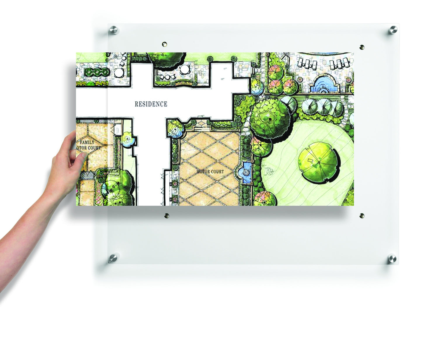 Case of 2 of 27 x 39" POP-XL Easy Change Acrylic Floating Frames + SILVER Hardware Magnets