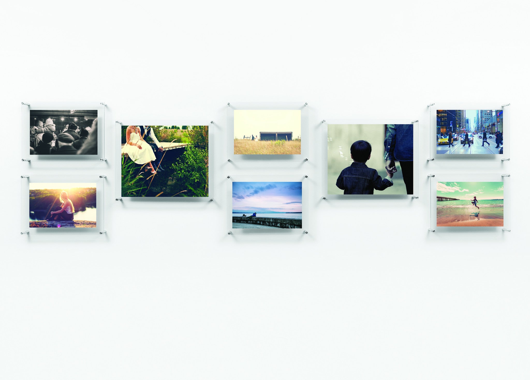 Corridotto Set of 8 Acrylic Floating Wall Frame Gallery Wall