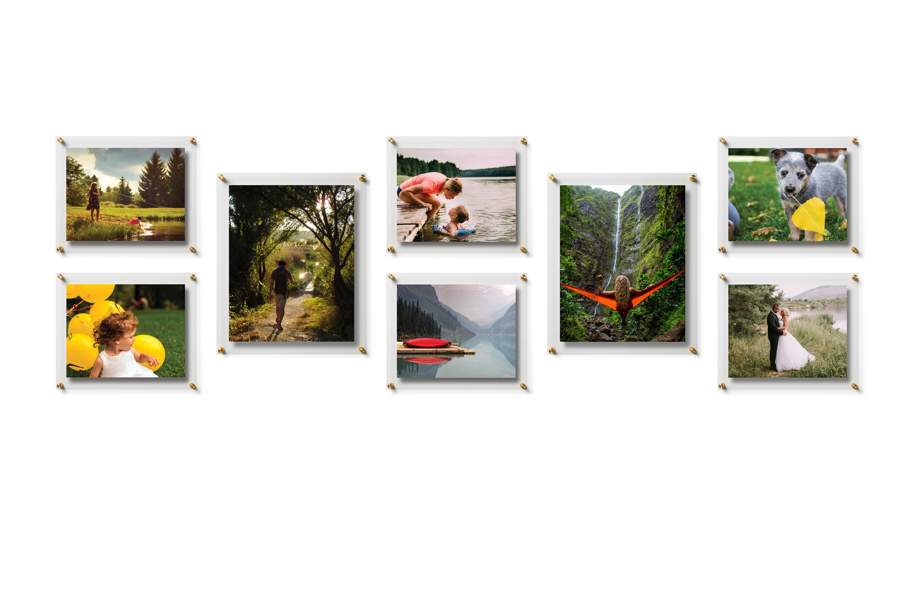 Corridotto Set of 8 Acrylic Floating Wall Frame Gallery Wall