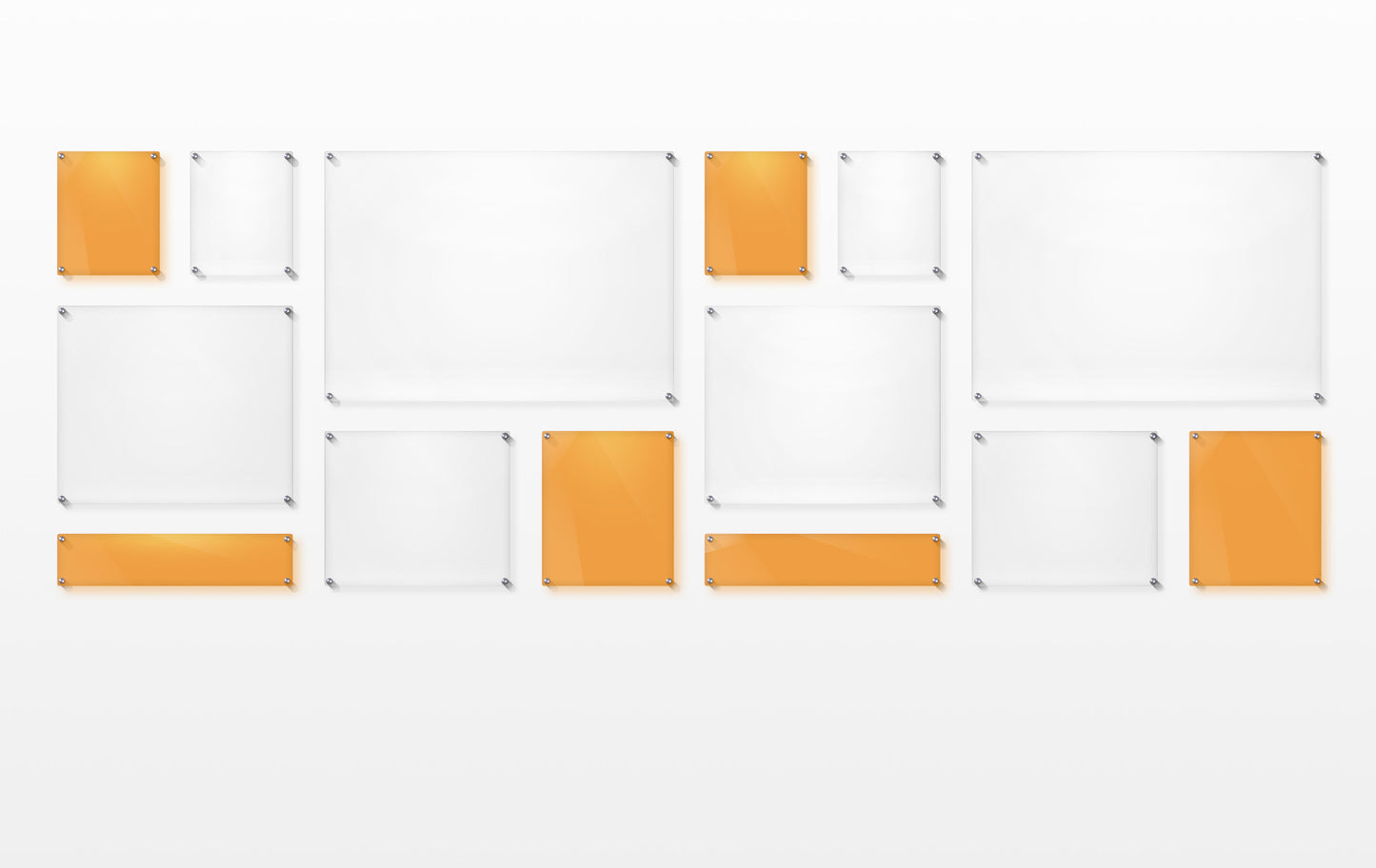 Mondrian 121" Double Panel Wallscape | UV Grade
