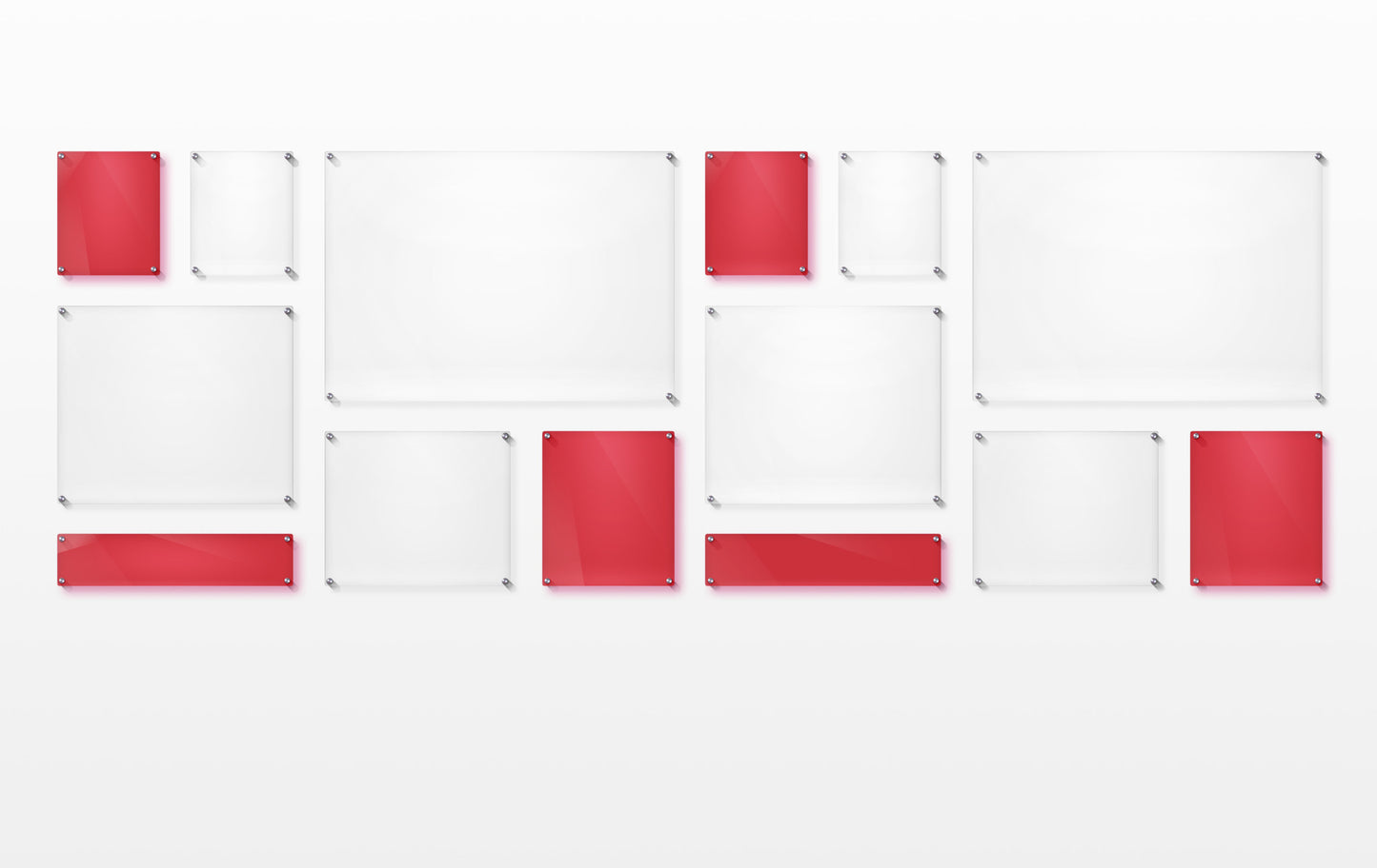 Mondrian 121" Double Panel Wallscape | UV Grade