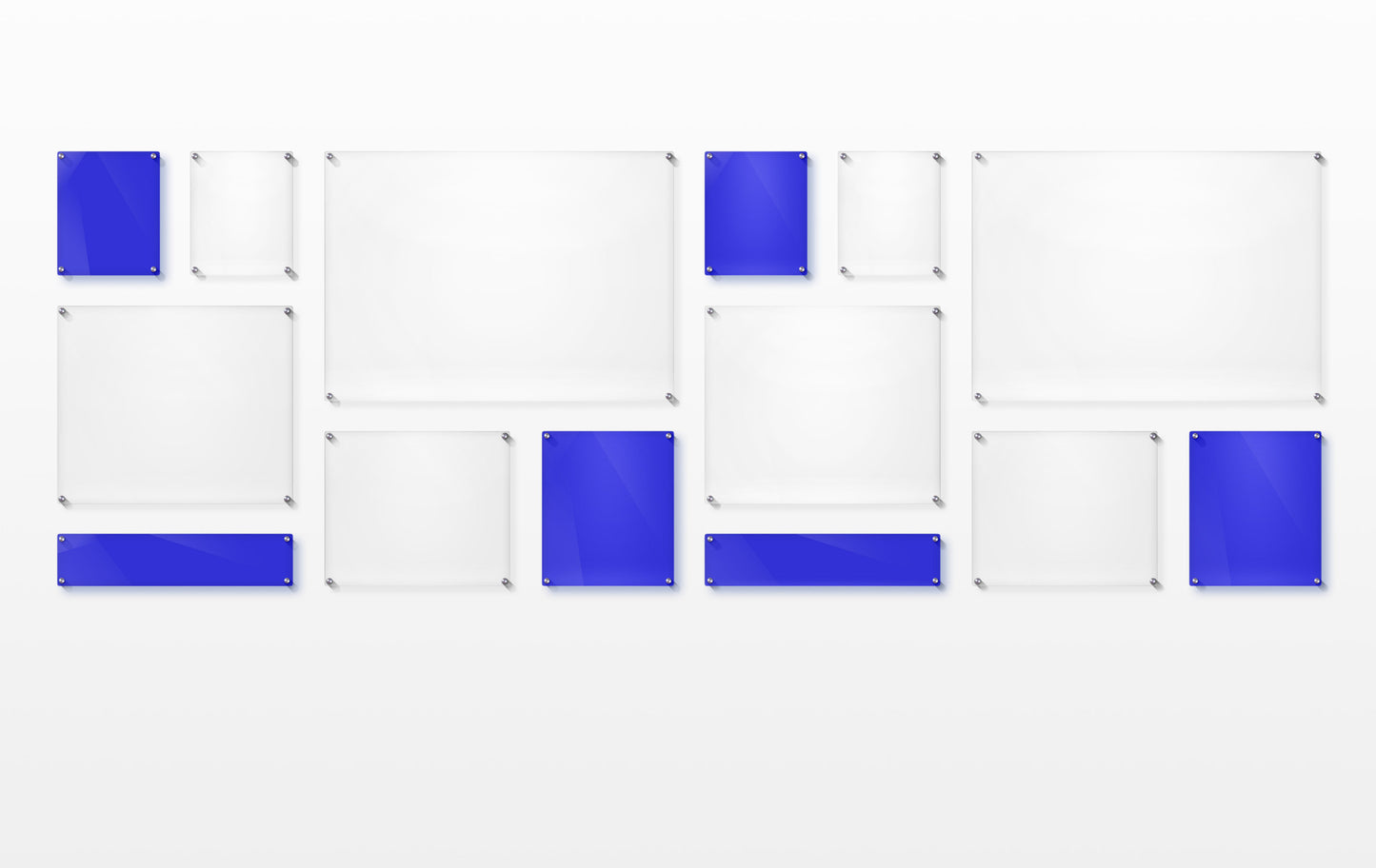 Mondrian 121" Double Panel Wallscape | UV Grade