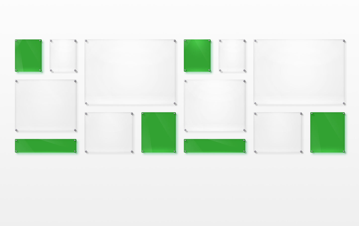 Mondrian 121" Double Panel Wallscape | UV Grade