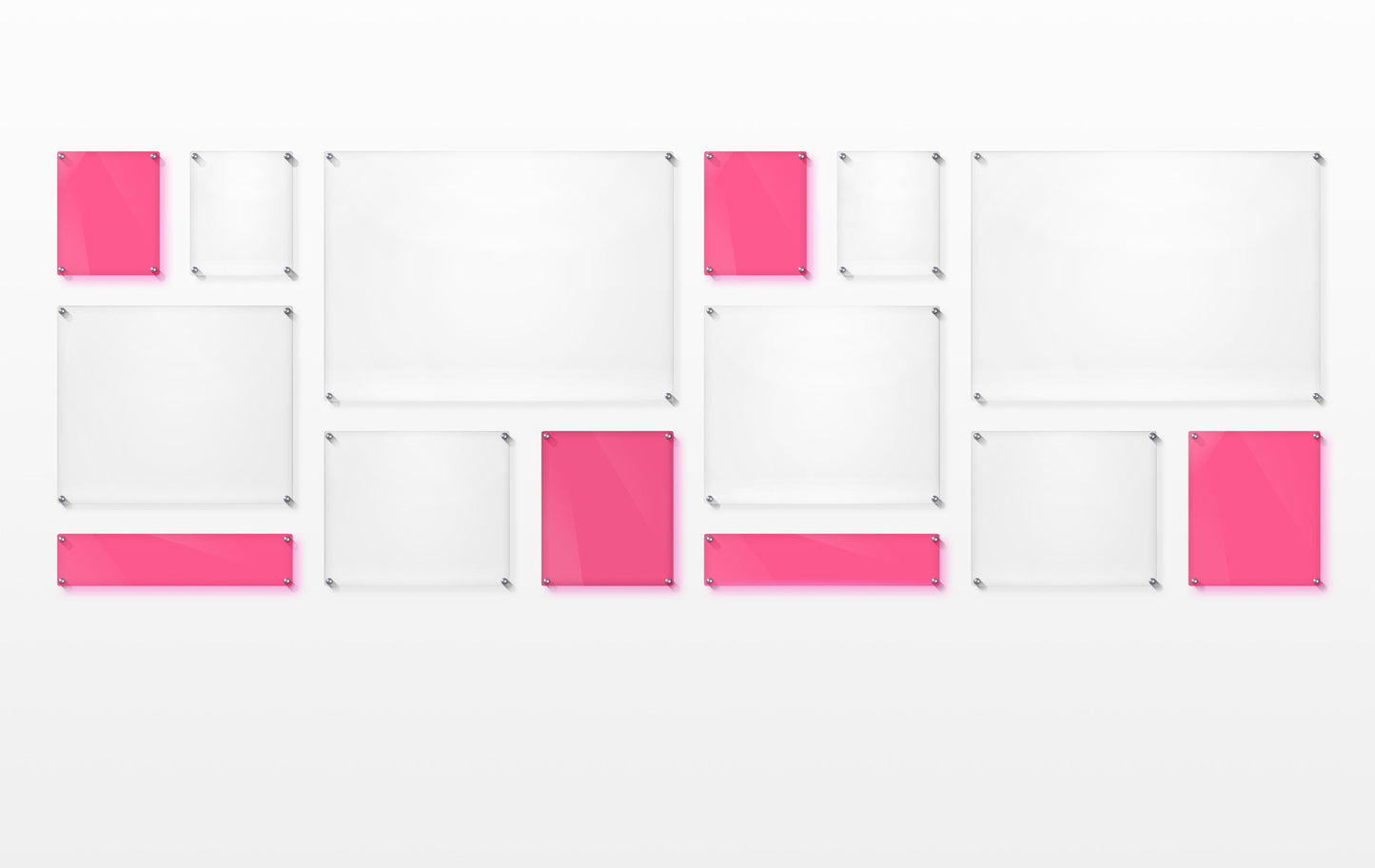 Mondrian 121" Double Panel Wallscape | UV Grade
