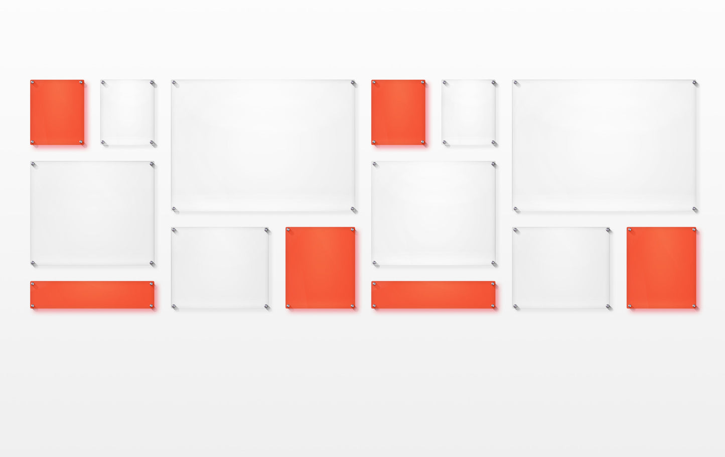 Mondrian 121" Double Panel Wallscape | UV Grade