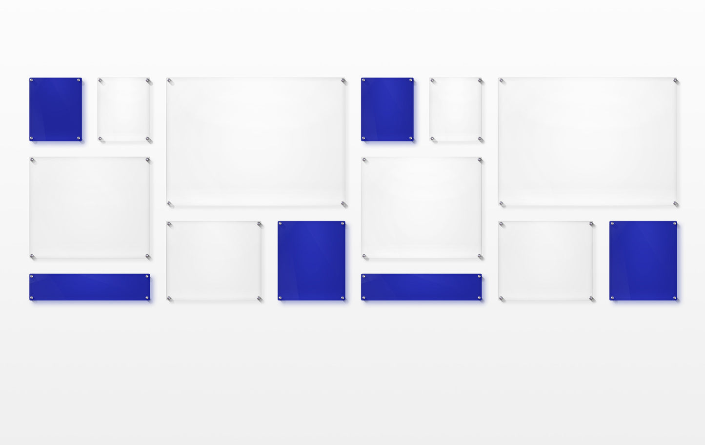 Mondrian 121" Double Panel Wallscape | UV Grade