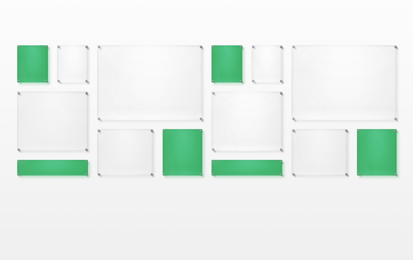 Mondrian 121" Double Panel Wallscape | UV Grade