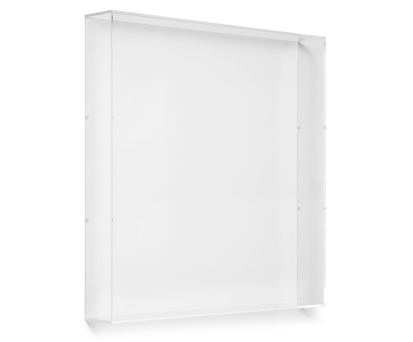20" x 20" x 3" Backless Modern UV-Grade Acrylic Shadowboxes