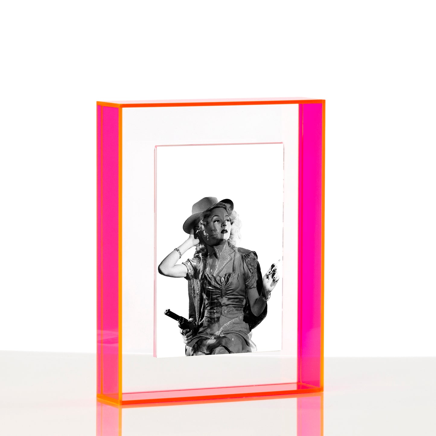 Smoking Gun by B. Shawn Cox 4x6 Framed In Your Choice of Float Frame with Magnetic Photo Holder