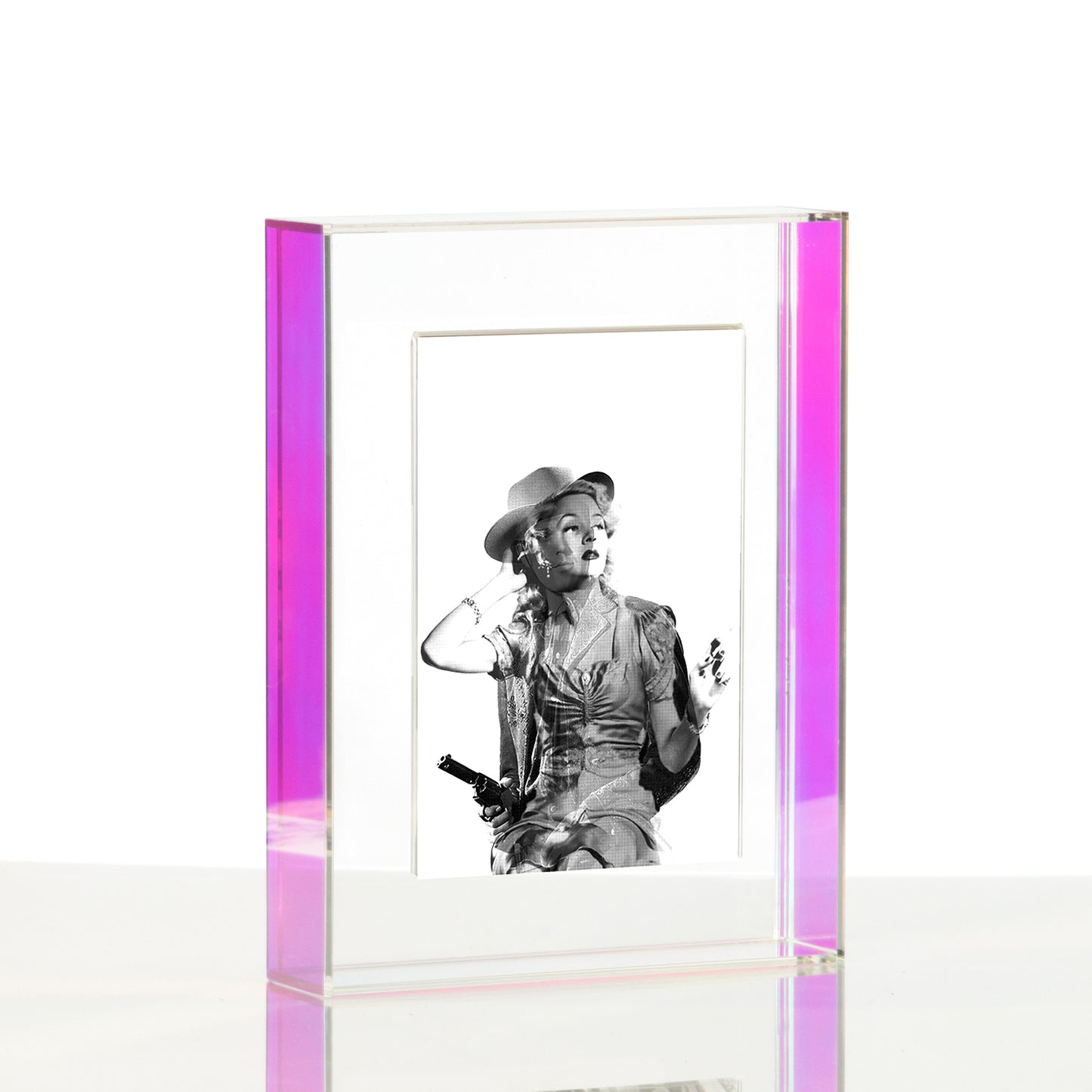 Smoking Gun by B. Shawn Cox 4x6 Framed In Your Choice of Float Frame with Magnetic Photo Holder