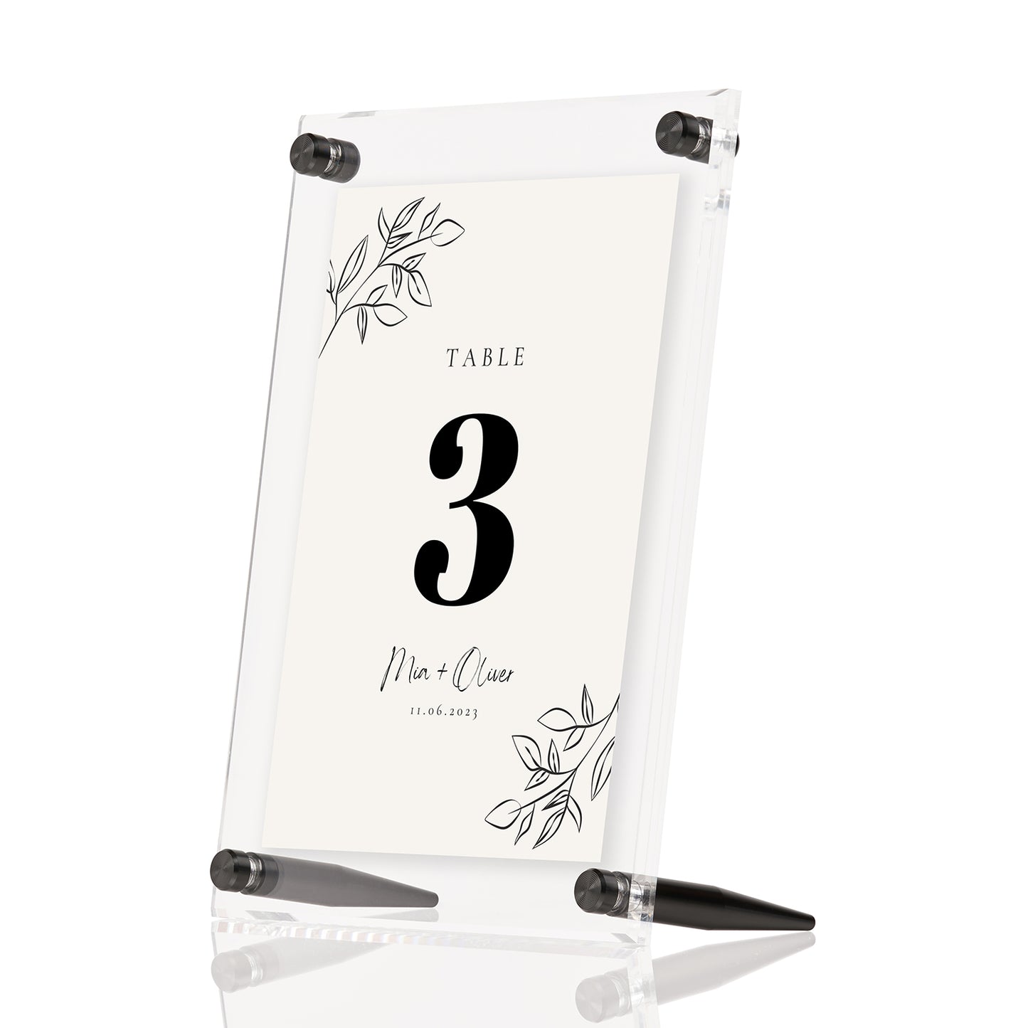 Wedding Acrylic Tabletop Float Frame