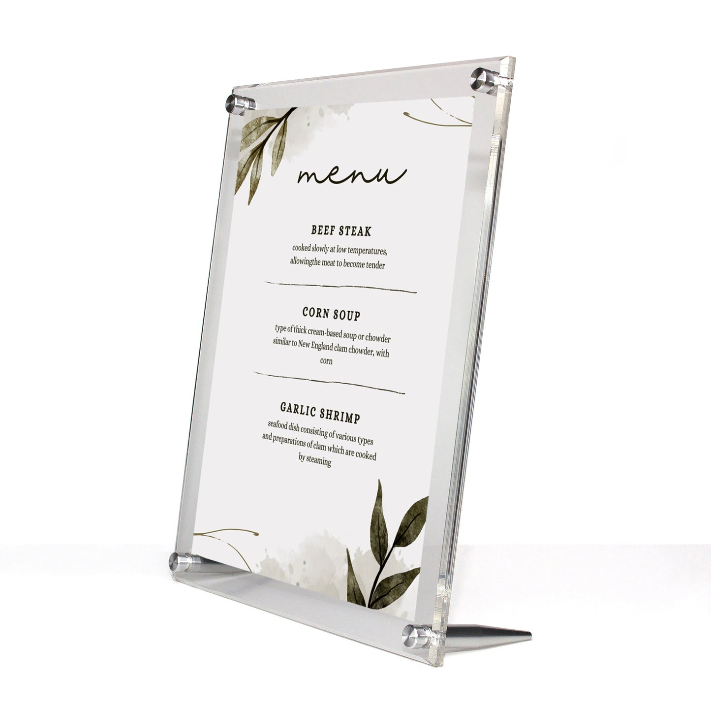 Wedding Acrylic Tabletop Float Frame