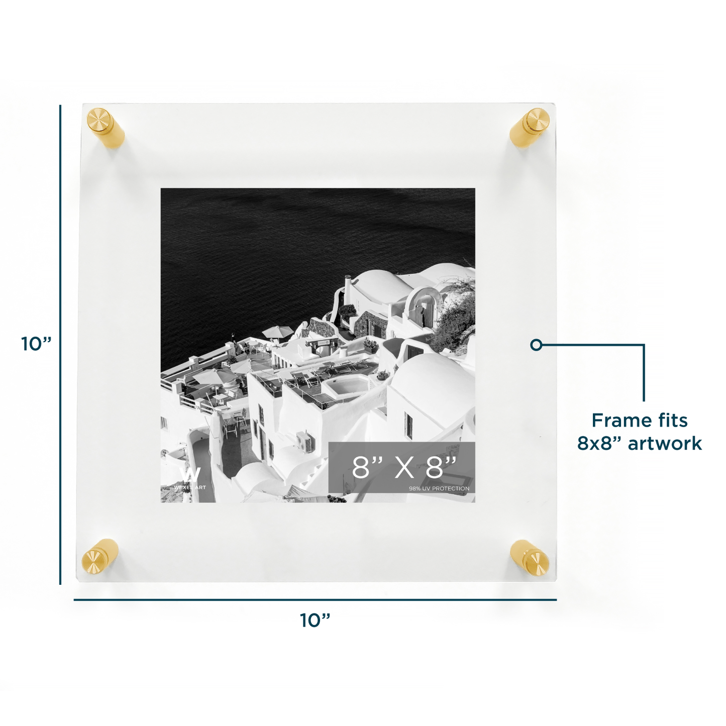 Modern UV-Grade Acrylic Floating Wall Frame