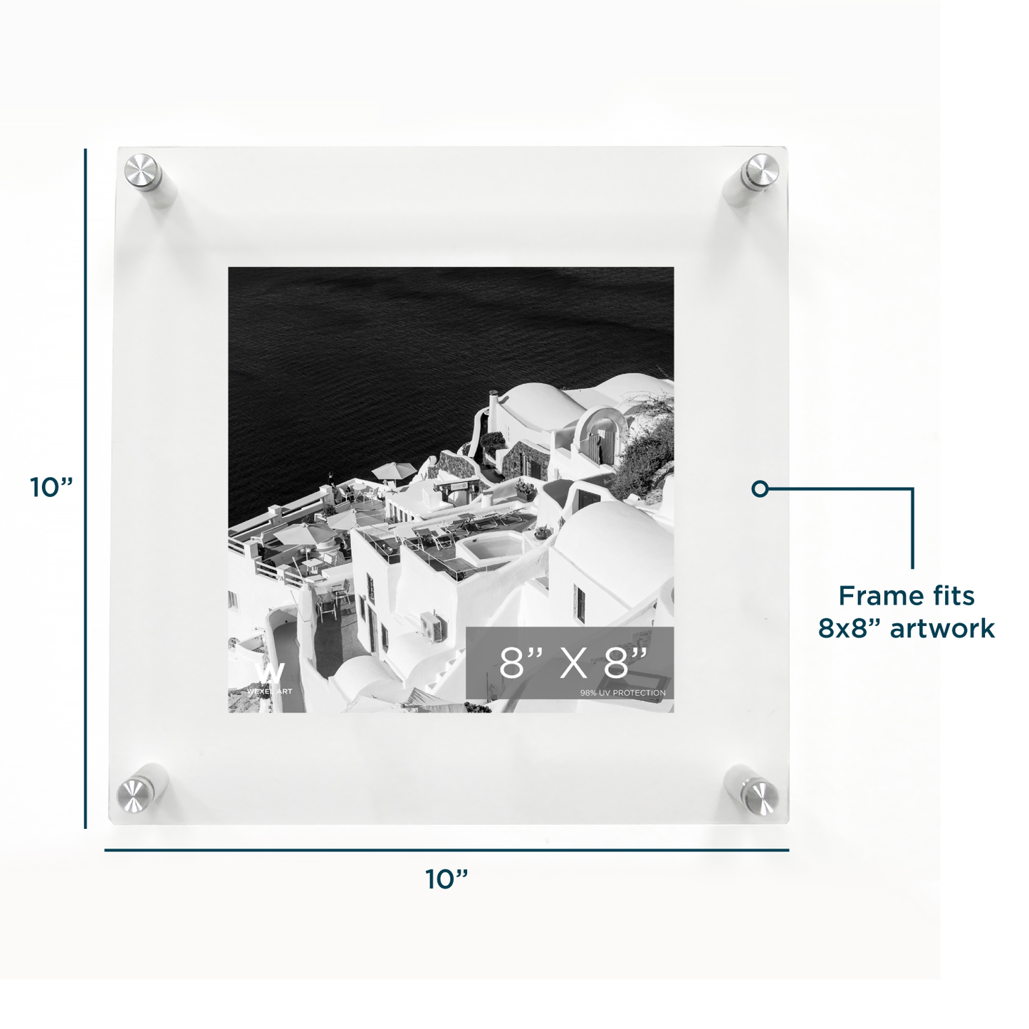 Modern UV-Grade Acrylic Floating Wall Frame