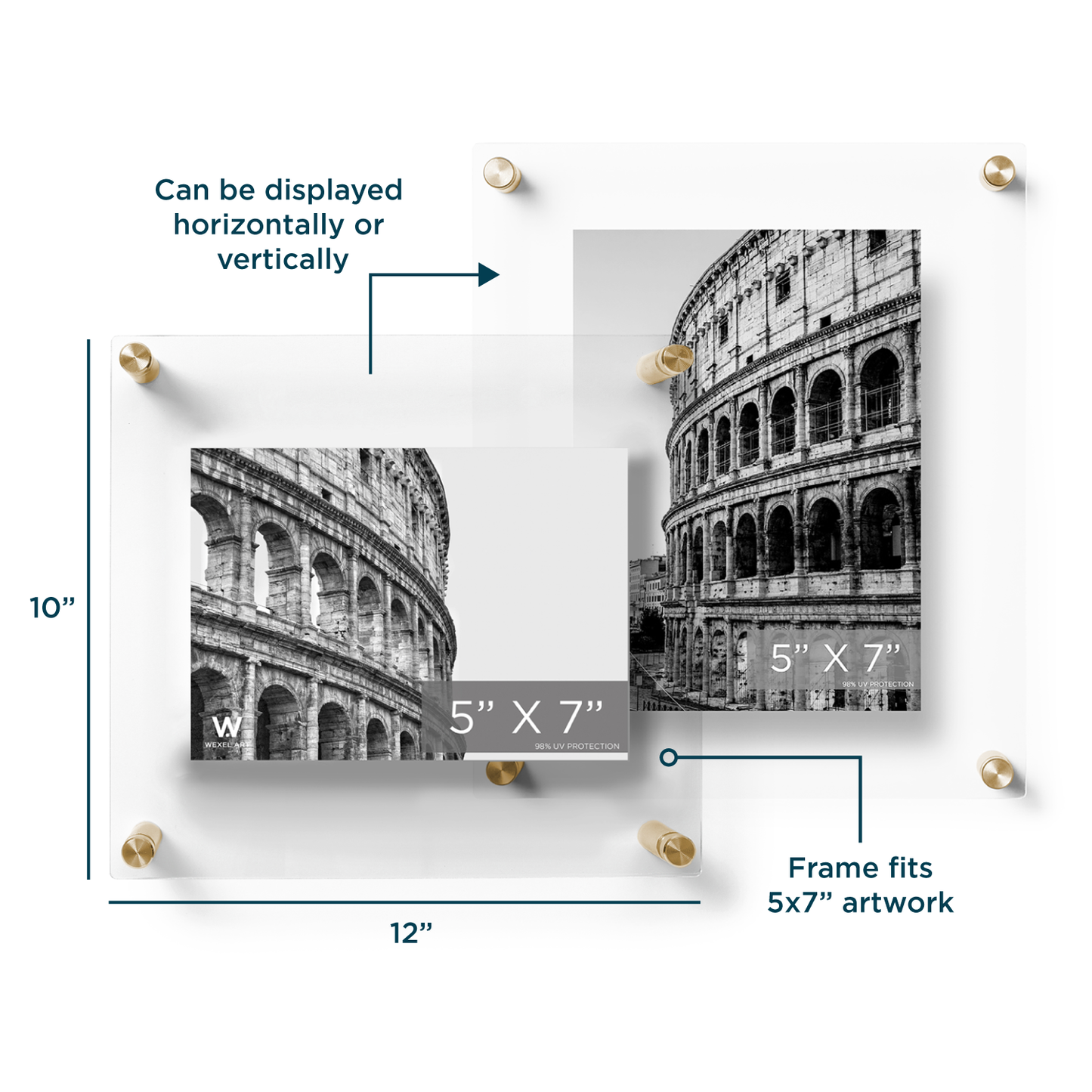 Modern UV-Grade Acrylic Floating Wall Frame