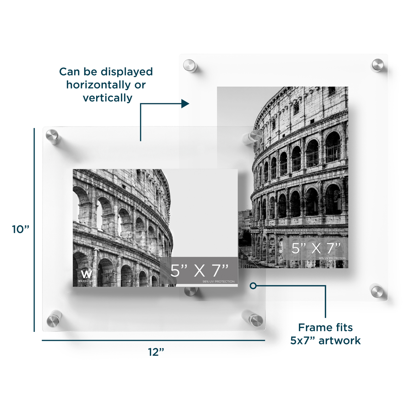 Modern UV-Grade Acrylic Floating Wall Frame
