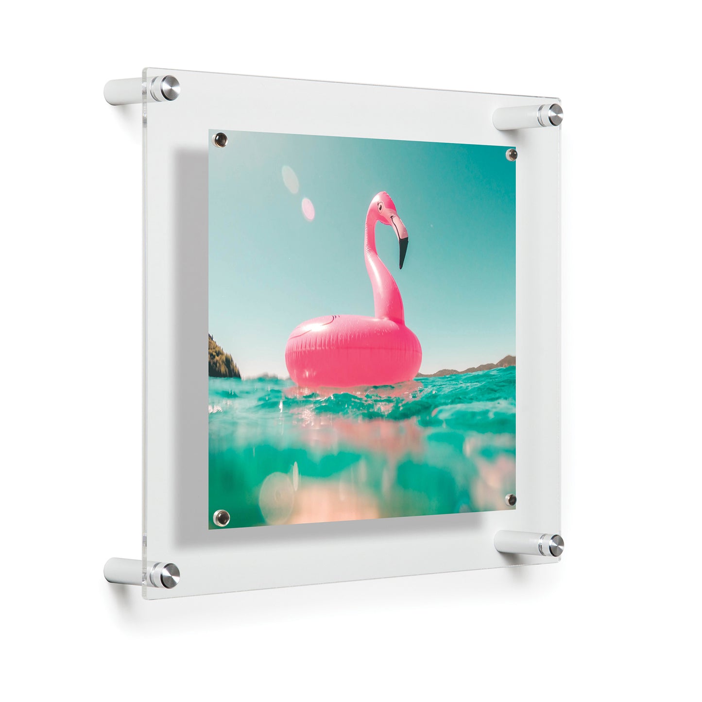 12" x 14" Single Panel Acrylic Floating Frame for 8" x 10" Art