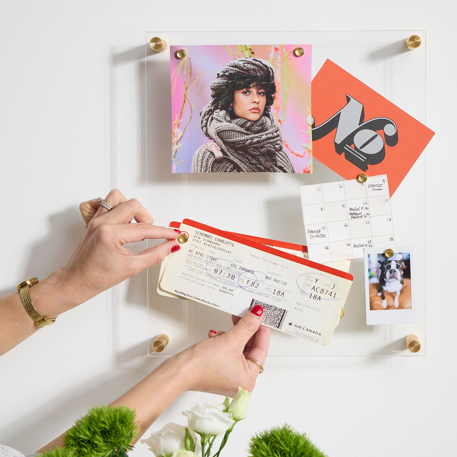 Acrylic Memo Board + Magnet Wall Frame