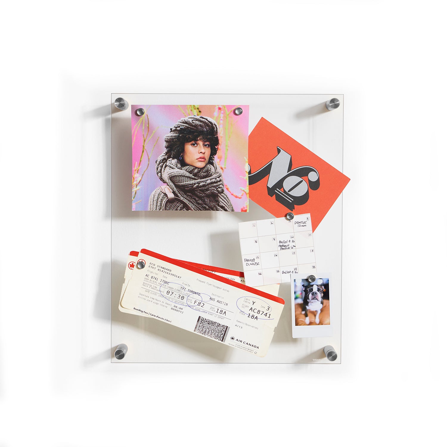 Acrylic Memo Board + Magnet Wall Frame