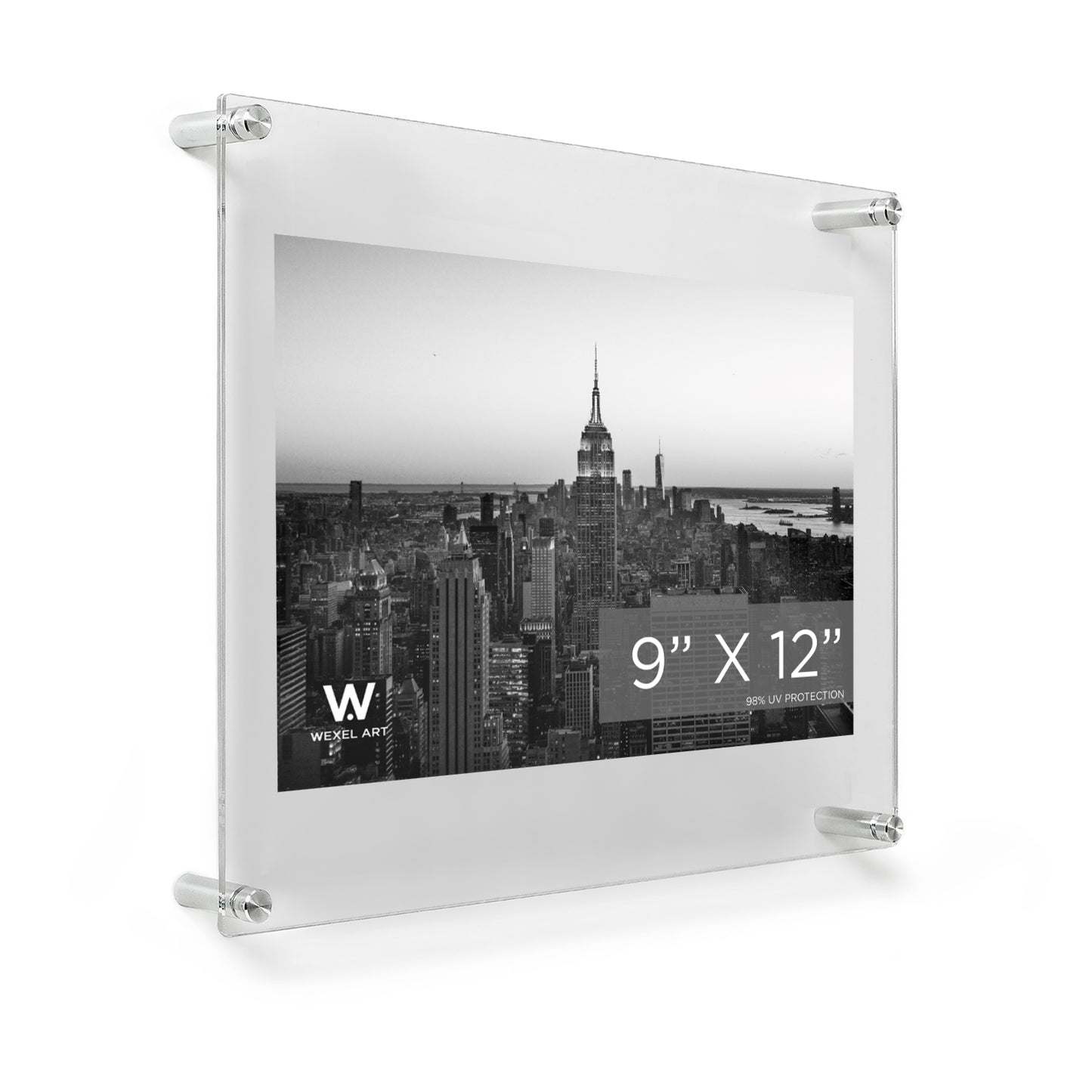 8x10" Modern UV-Grade Acrylic Floating Wall Frame
