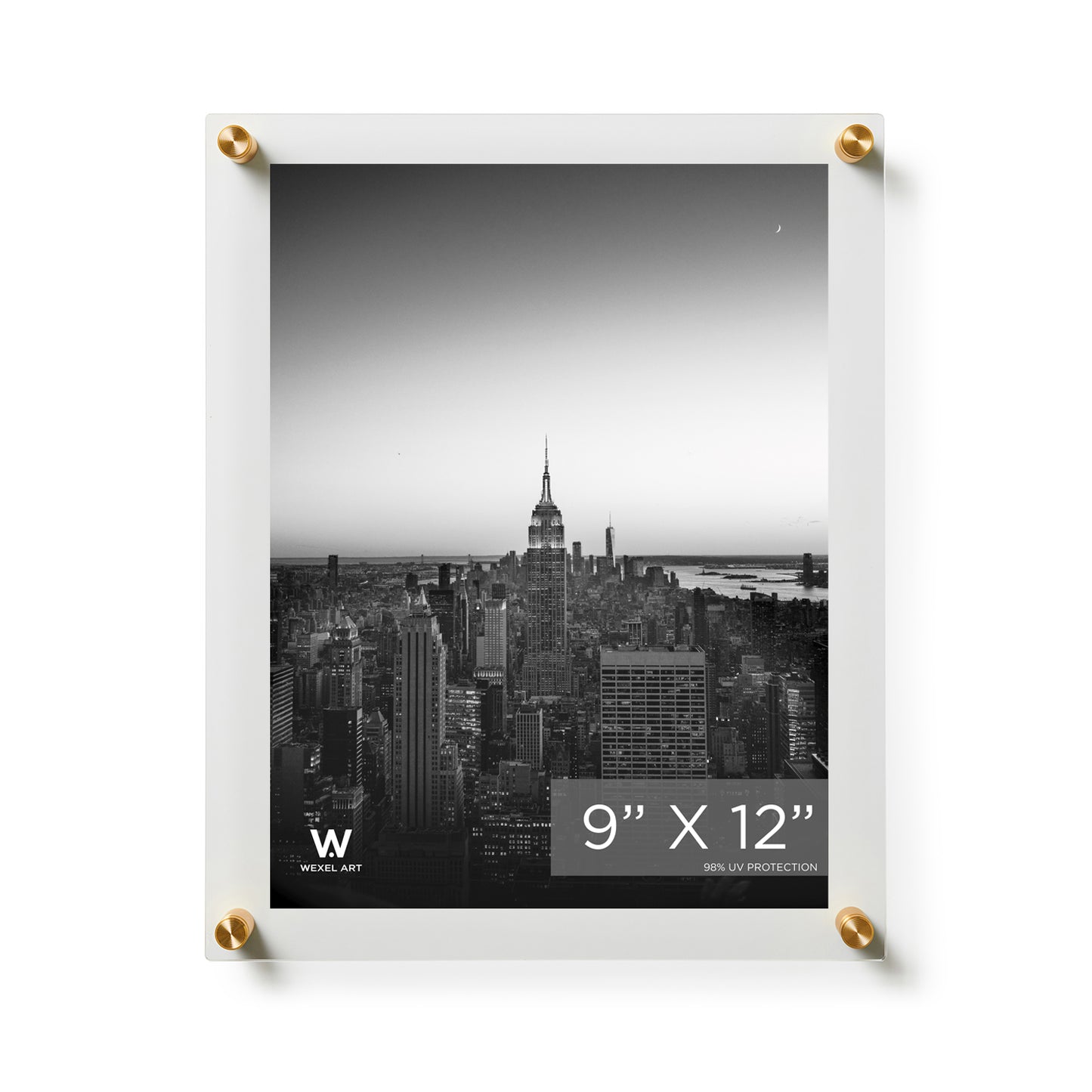8x10" Modern UV-Grade Acrylic Floating Wall Frame